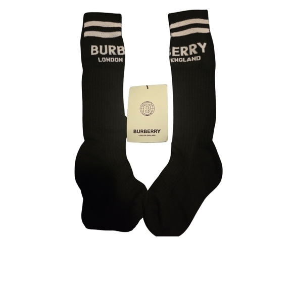 NWT- Burberry Black Casual Socks - Picture 2 of 11